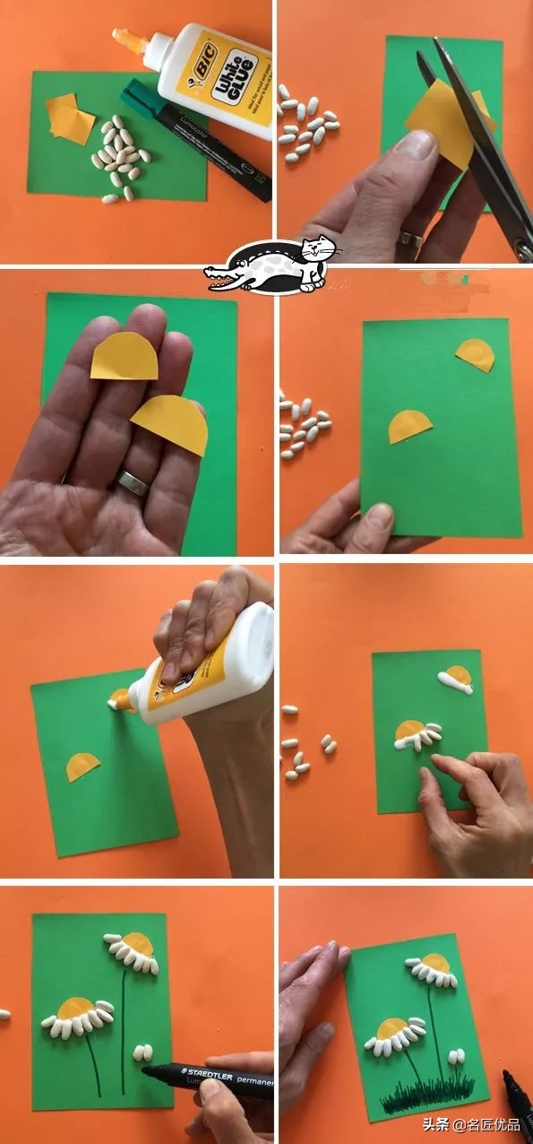 幼儿园向日葵绘本手工制作简单的,向日葵手工diy图片大全大图