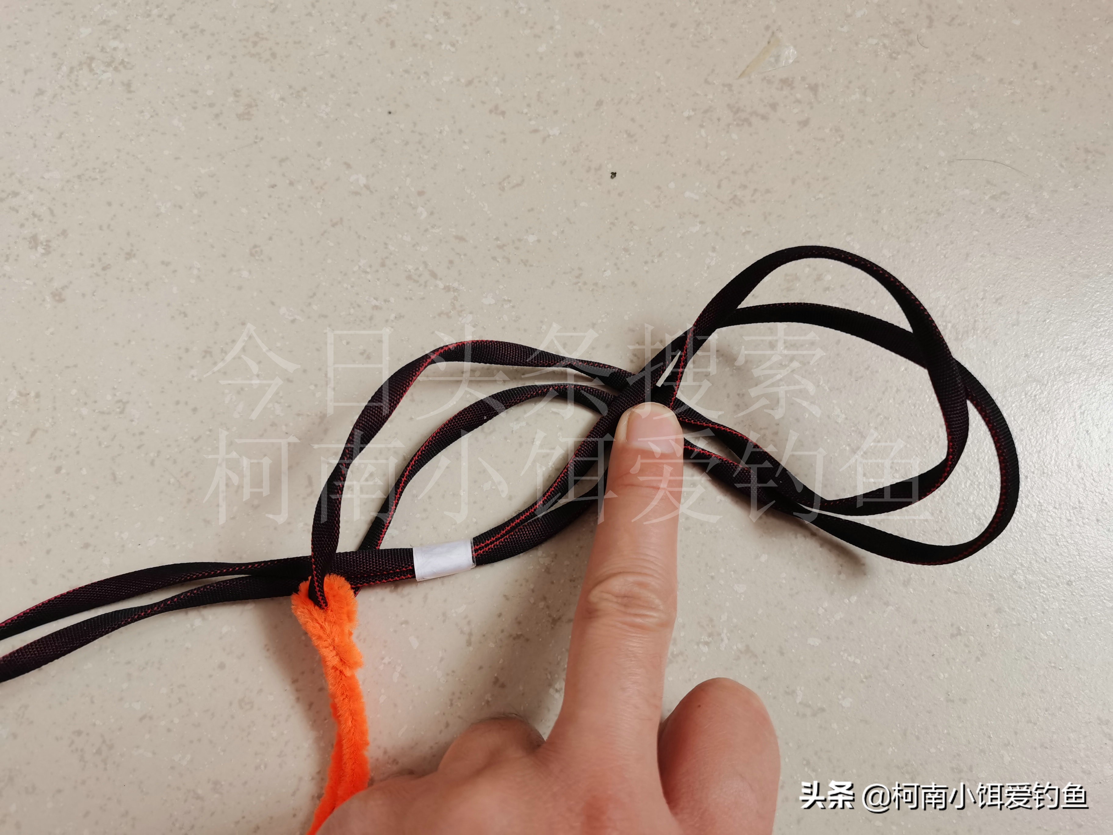 钓鱼主线打结方法,钓鱼鱼线怎么打结方法图解