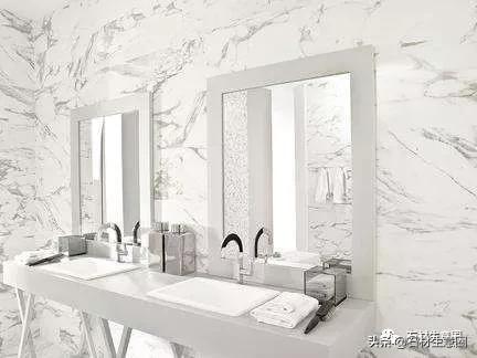 白色的大理石，出现黄色条纹或者水晶线，是正常的嘛？