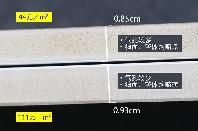 35元一块的瓷砖怎么分好坏,瓷砖50块一片与20块一片差别在哪