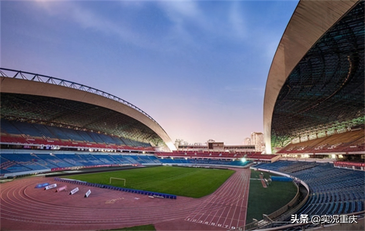 重庆龙兴足球场内部效果图,龙兴亚洲杯足球场