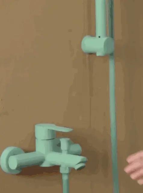 水压小增压花洒过滤,洗澡改用喷淋花洒节水