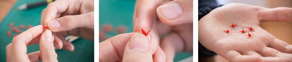 杭州95后小伙折纸山海经千纸鹤,日本折千纸鹤的纸