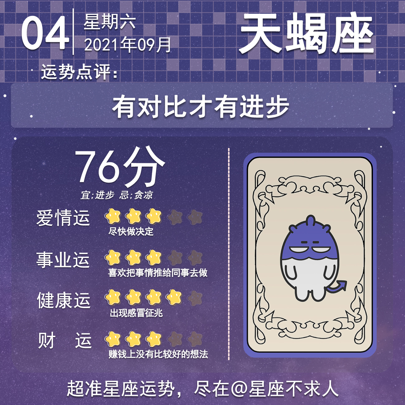 十二星座9月13日运势,4.7十二星座运势