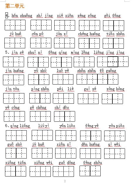 部编版1-6年级语文上册必背内容,部编版语文6年级上册背诵资料