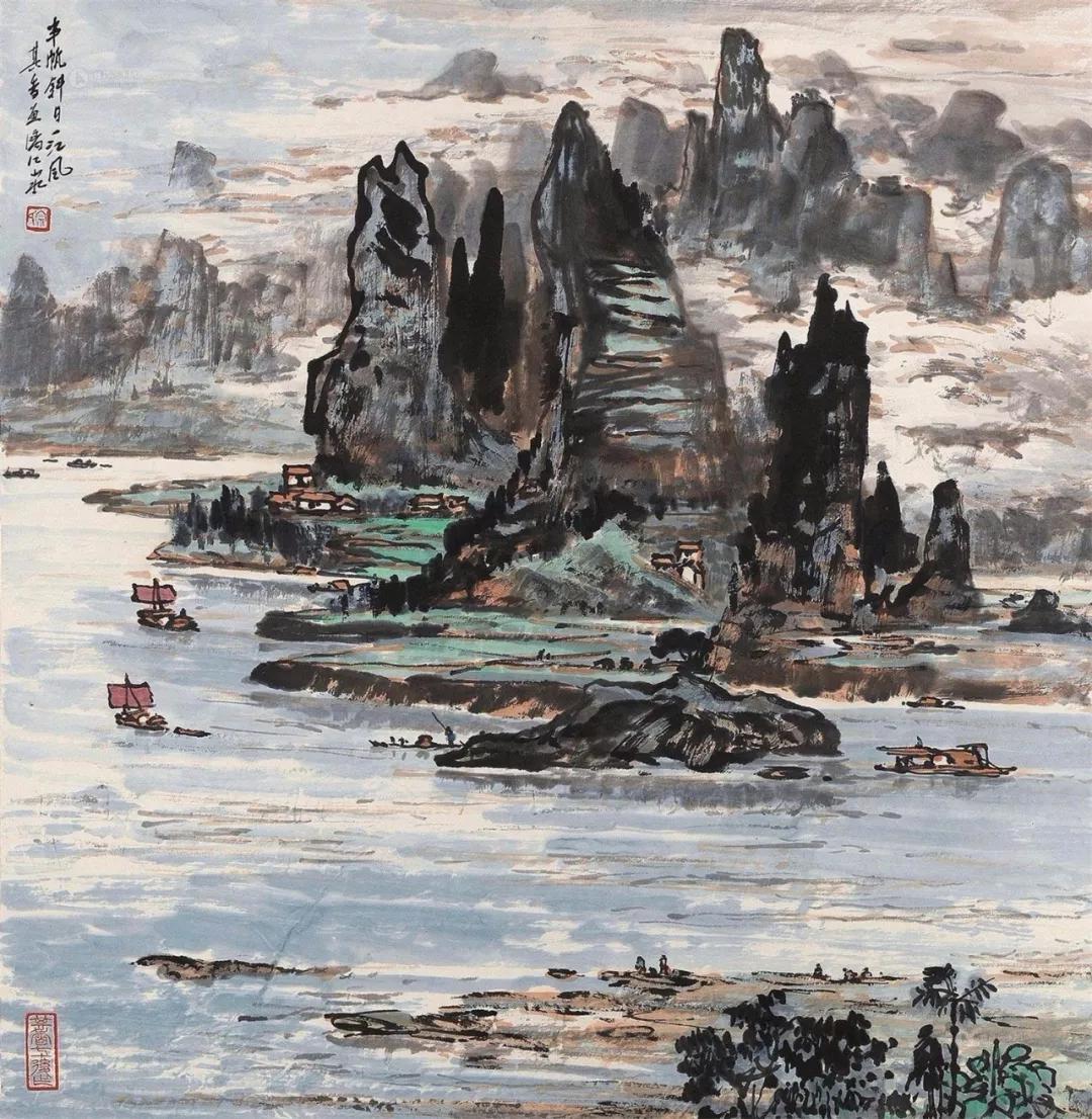 水墨画夜景欣赏,画夜景最好的中国画