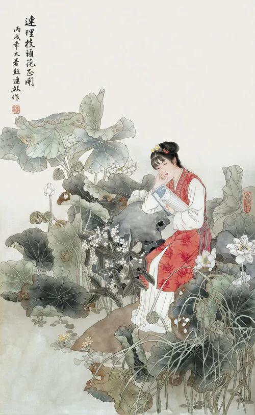 彭连熙绘红楼群芳图,彭连熙红楼梦作品欣赏