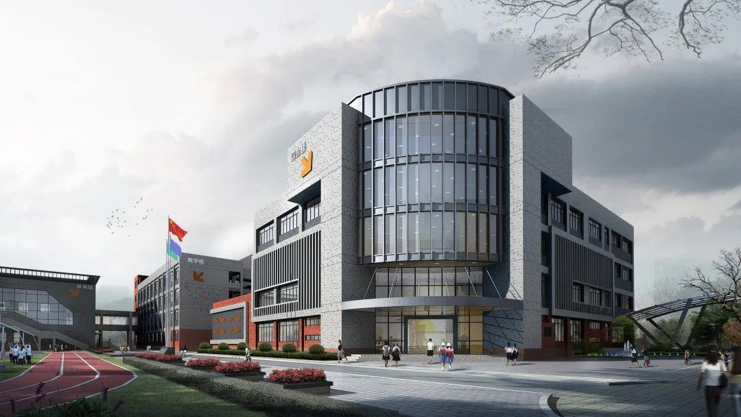 成都龙江路小学新城分校,龙江路小学新津分校的动工