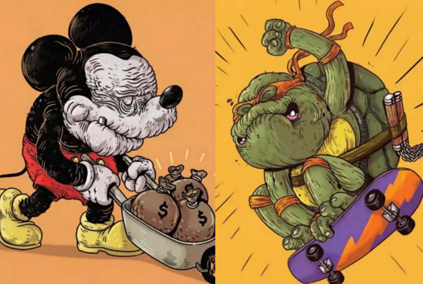 当马里奥变成超人,当动漫人物老去成了化石