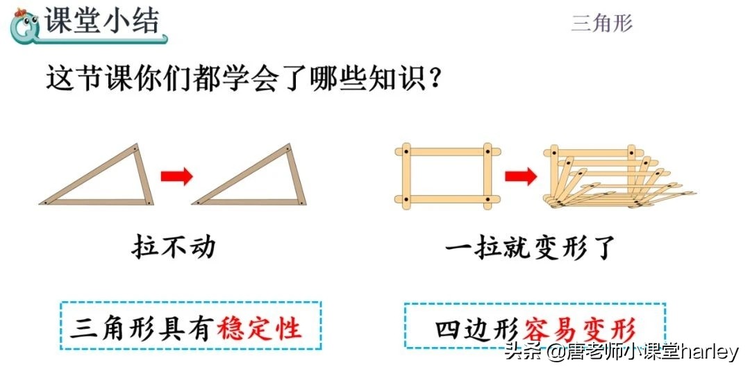四年级数学三角形的稳定性,四年级数学三角形重点和难题