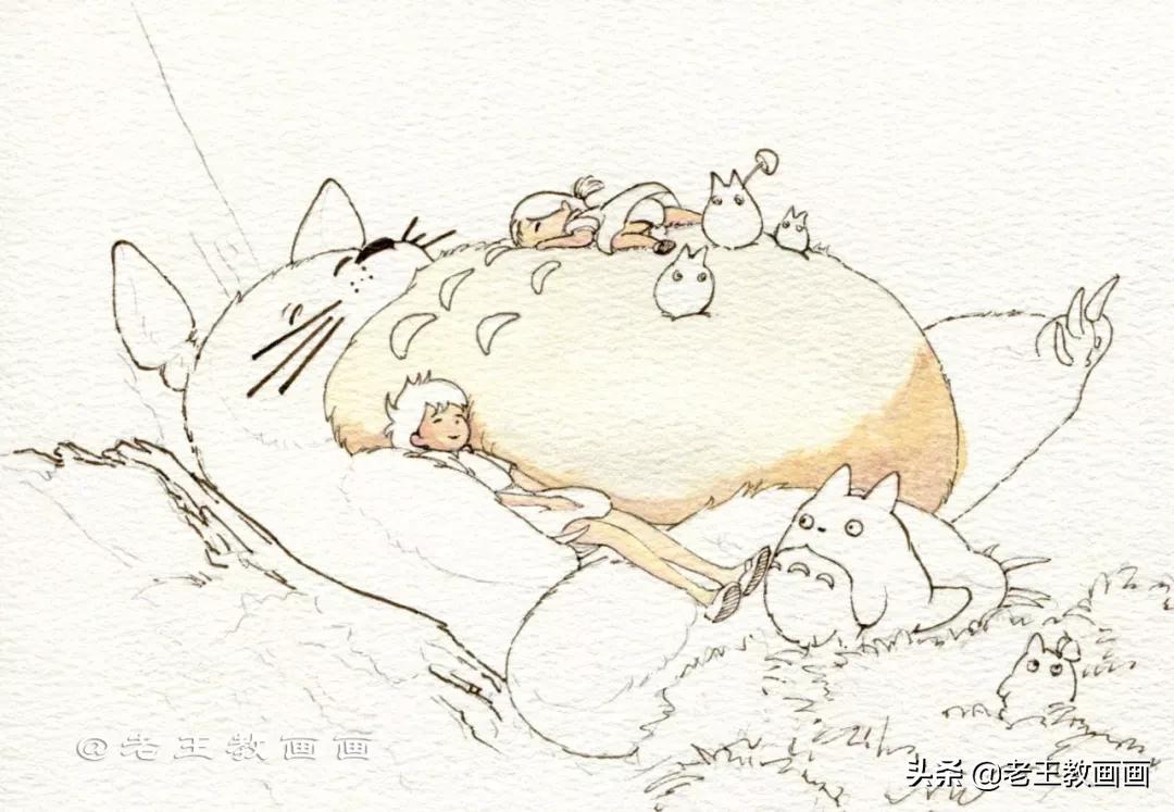 宫崎骏小龙猫的图片可以涂颜色,宫崎骏龙猫可爱视频