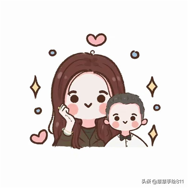 卡通头像女生简单可爱图文,卡通手绘可爱头像女生