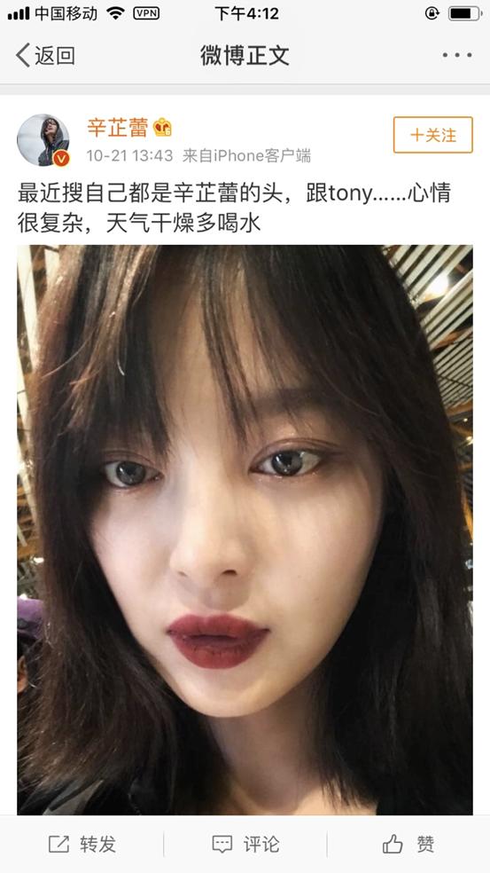 辛芷蕾同款假发套瑞贝卡,辛芷蕾假发测评