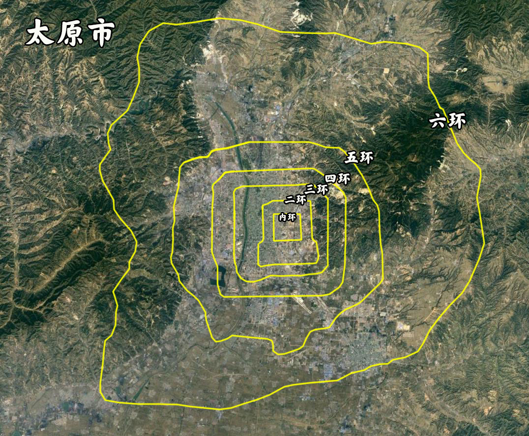 同比例面积城市对比,北京五环图对比各大城市