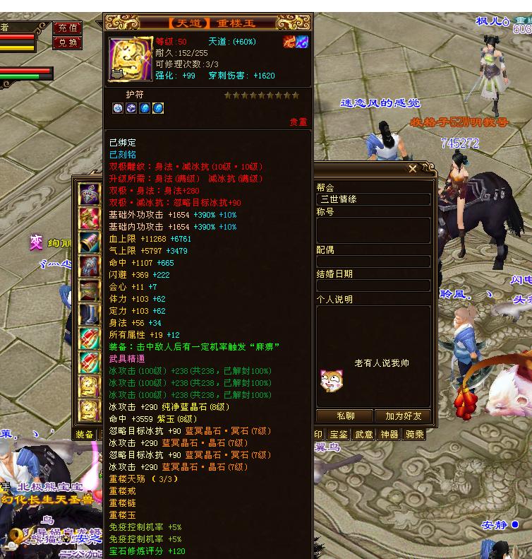 天龙八部：全服第四天山﹎醉凌雲ゞ装备图曝光，这钱花的上头