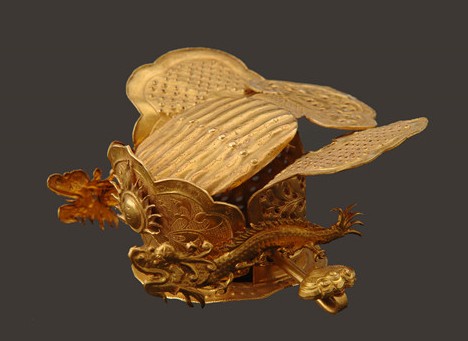 南京博物馆黄金玉器,博物馆古代黄金饰品