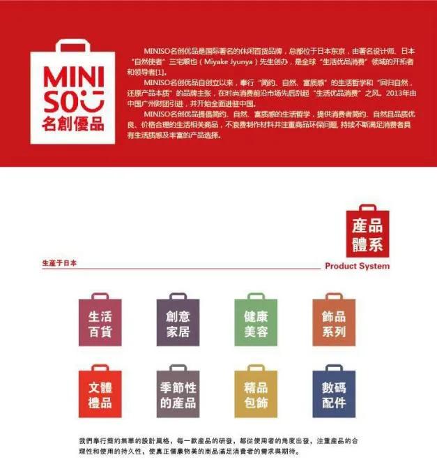 名创优品招股书,名创优品中国日本品牌