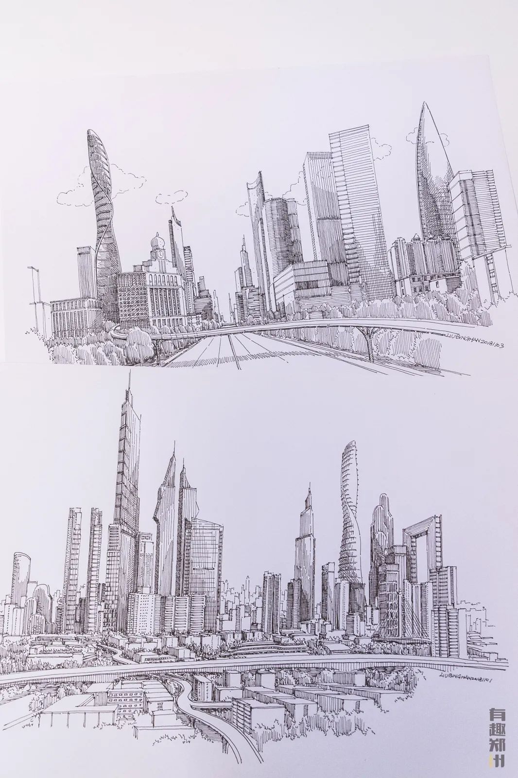 80后设计师用400张手绘，定格郑州记忆