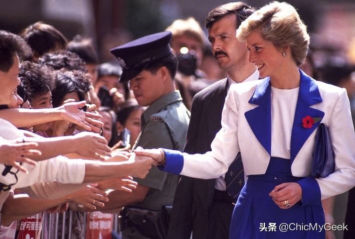 戴安娜王妃访问香港,戴安娜王妃访港照片