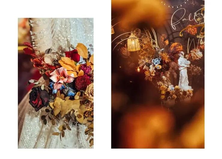 莫奈油画风复古婚礼,复古油画森系婚礼