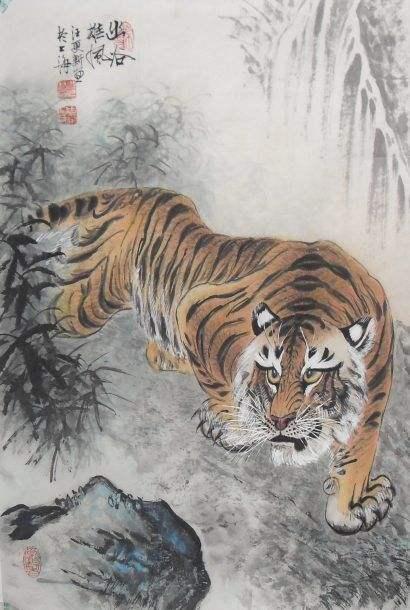看“虎鱼大家”汪更新——画鱼，鱼翔浅底；画虎，虎啸深山