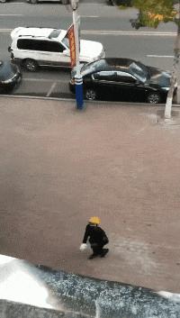 和女朋友去水上乐园,玩水上乐园掉妆