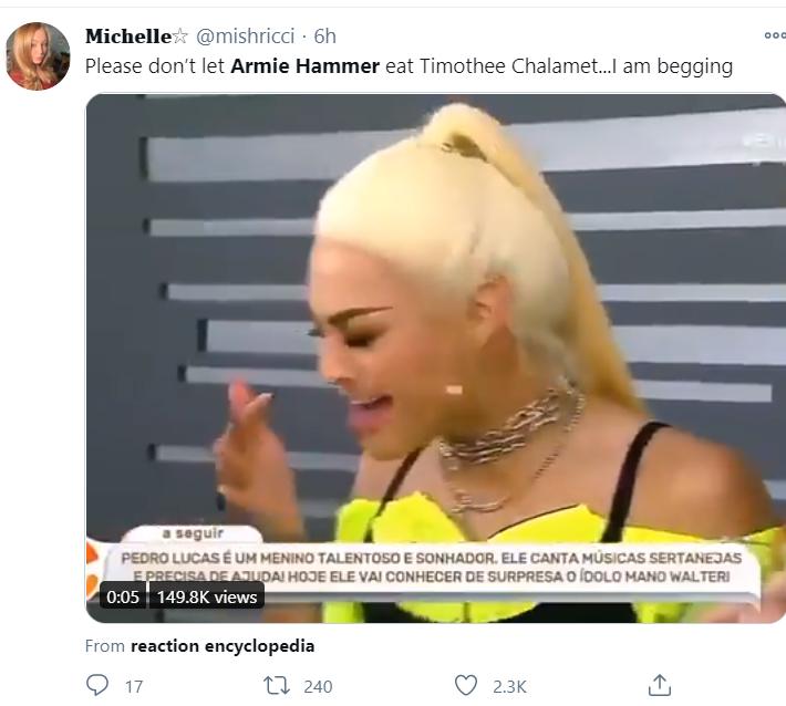 请以你的名字呼唤我男主事件,请以你的名字呼唤我男主食人族