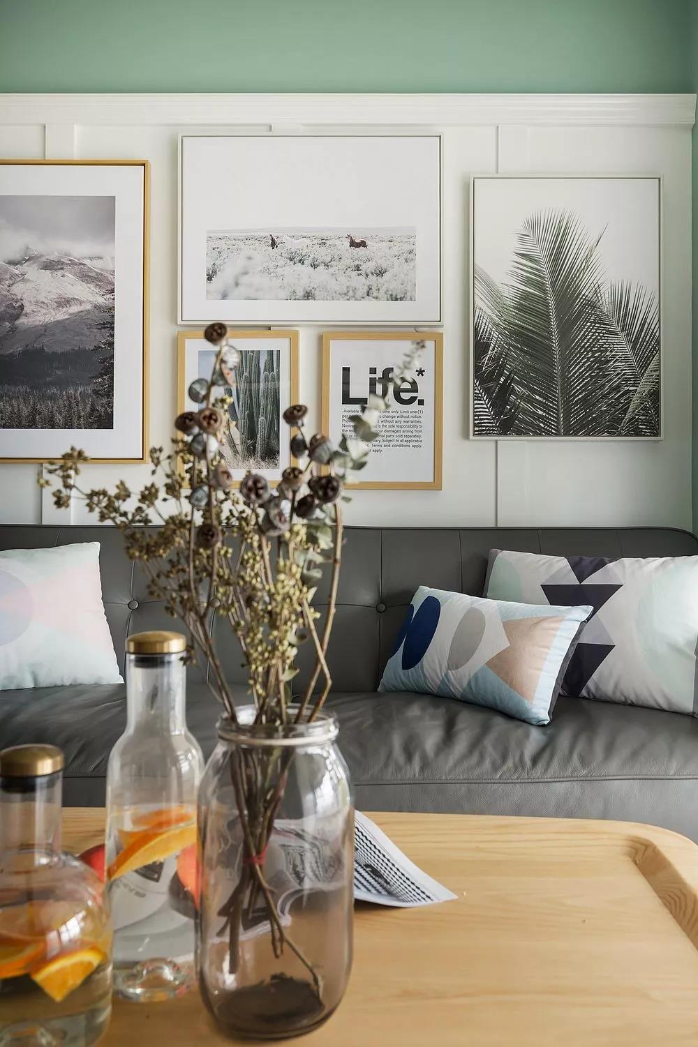 卧室绿色全屋乳胶漆,小户型房子刷乳胶漆好看