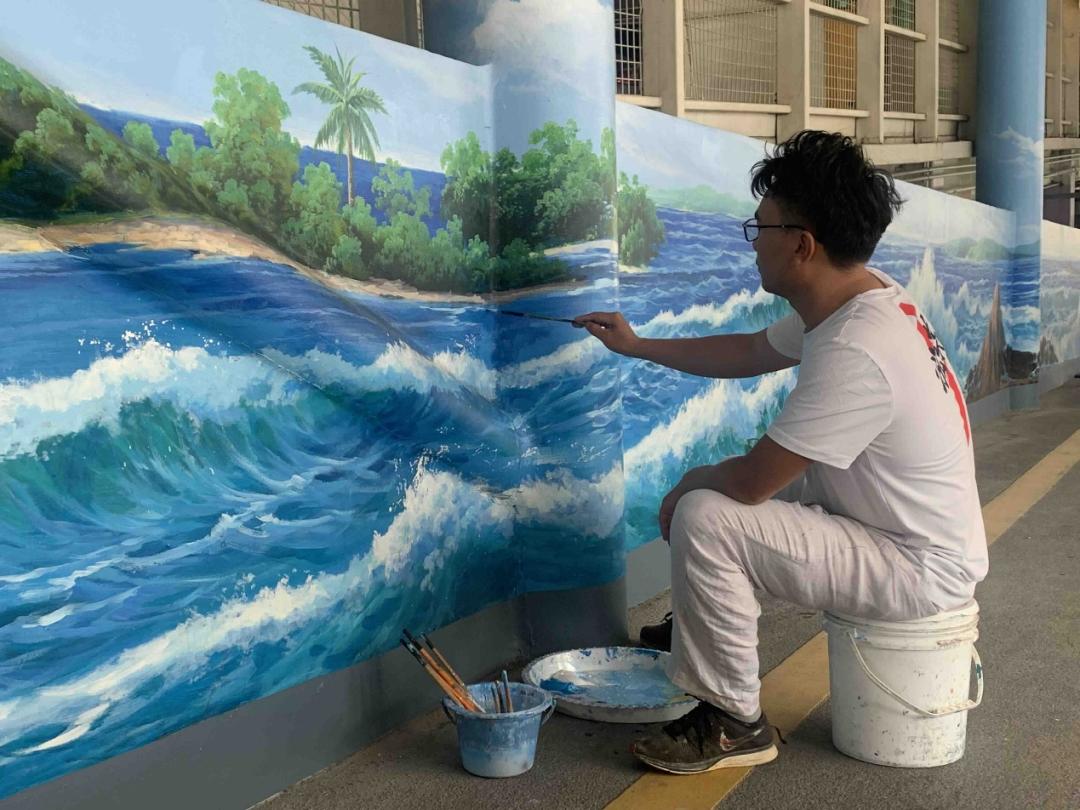 一墙一风景,一墙一景图