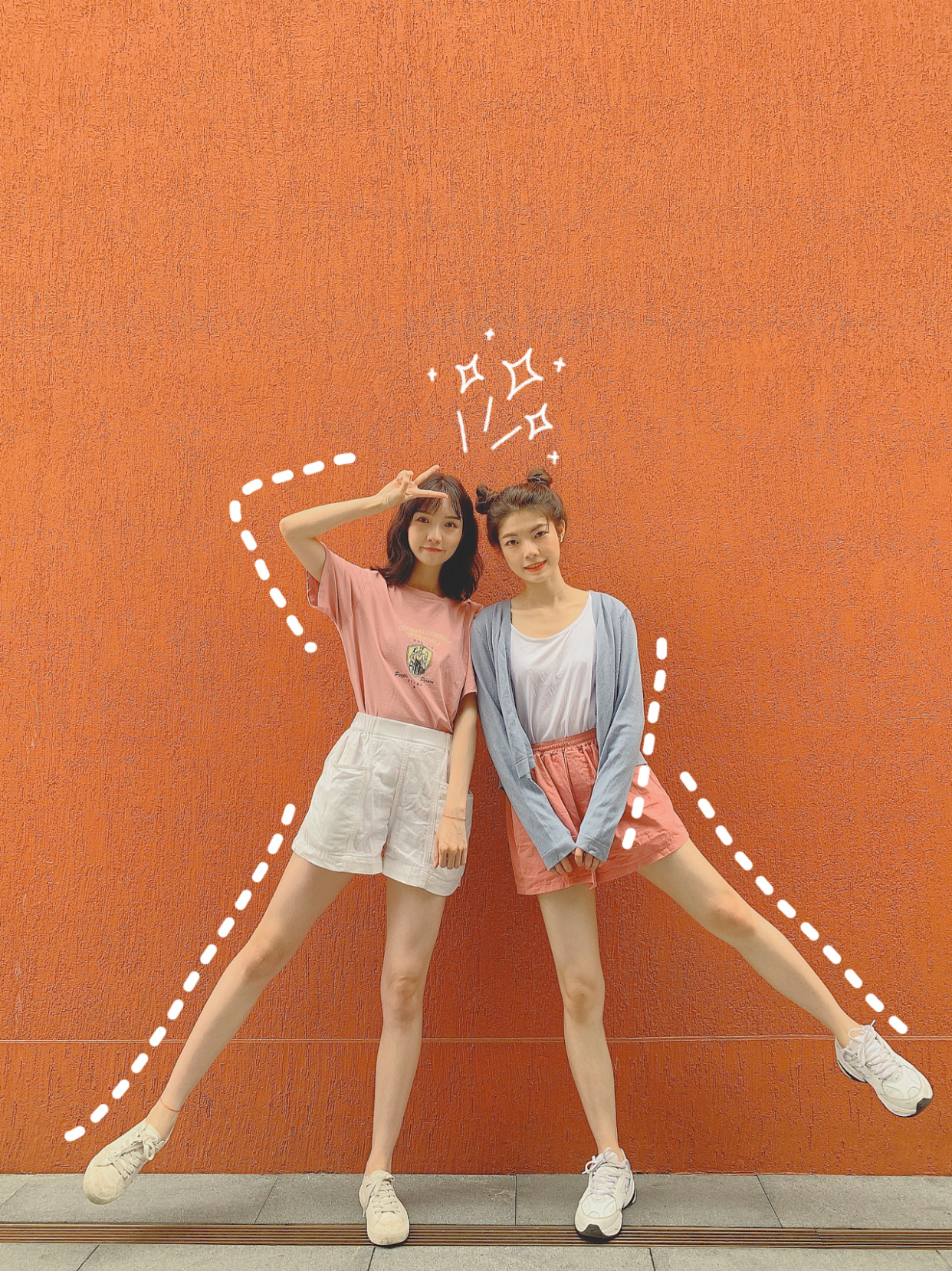 怎么拍出简单又好看的闺蜜照自拍,闺蜜照拍照姿势大全