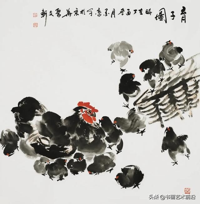 墨豪画鸡自成一家,墨豪画鸡高清大图