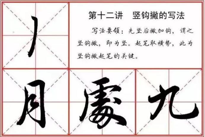 行书22个笔画怎么写,行书22个基本笔法