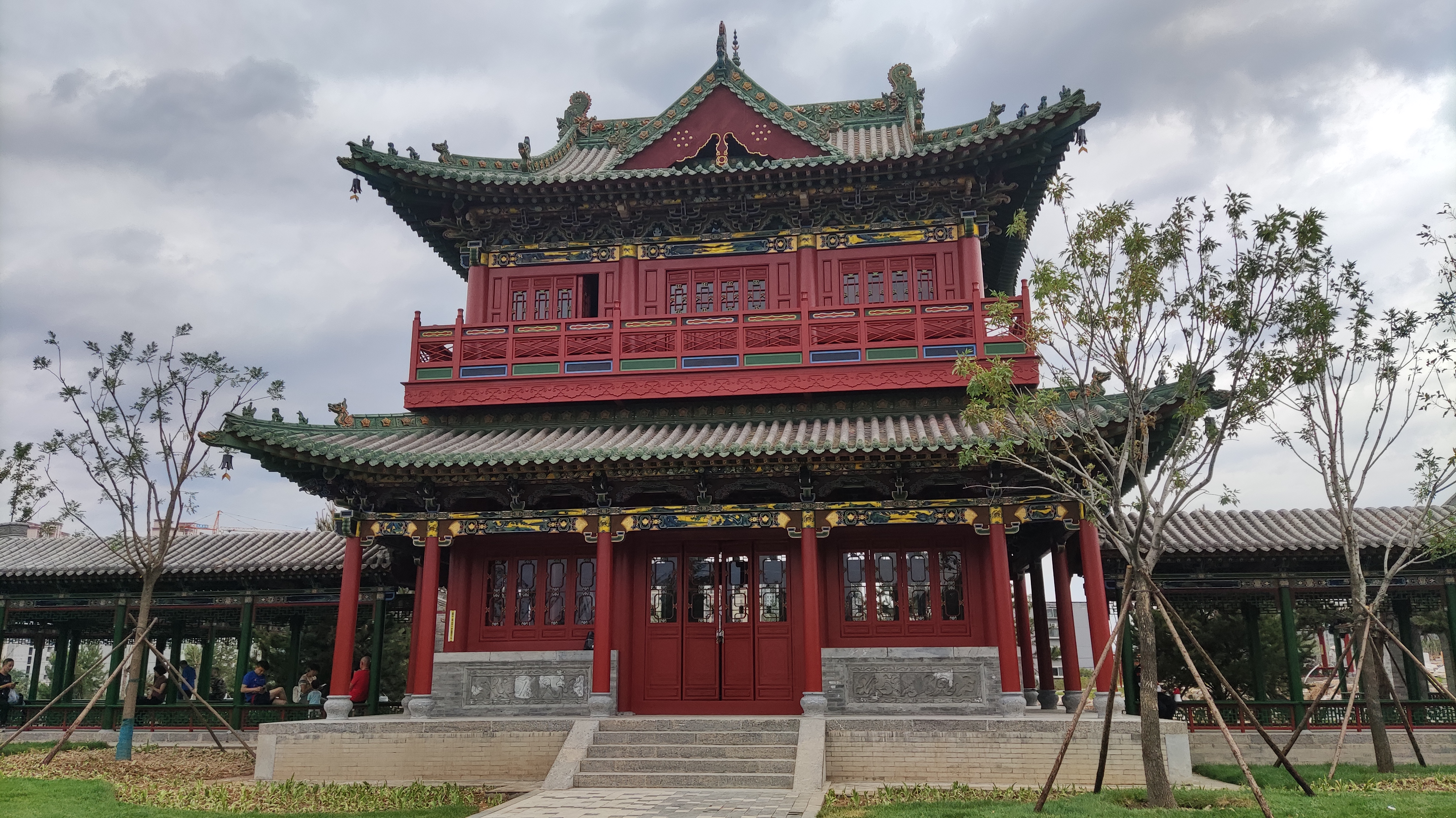 太原双塔公园游览图,太原双塔附近玩的地方