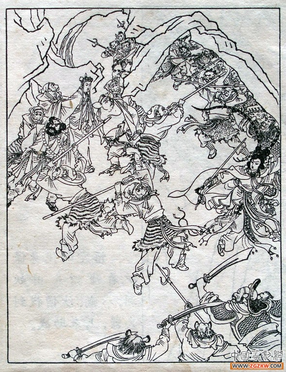 《西游记》之三打白骨精背景图,西游记三打白骨精文字版图文