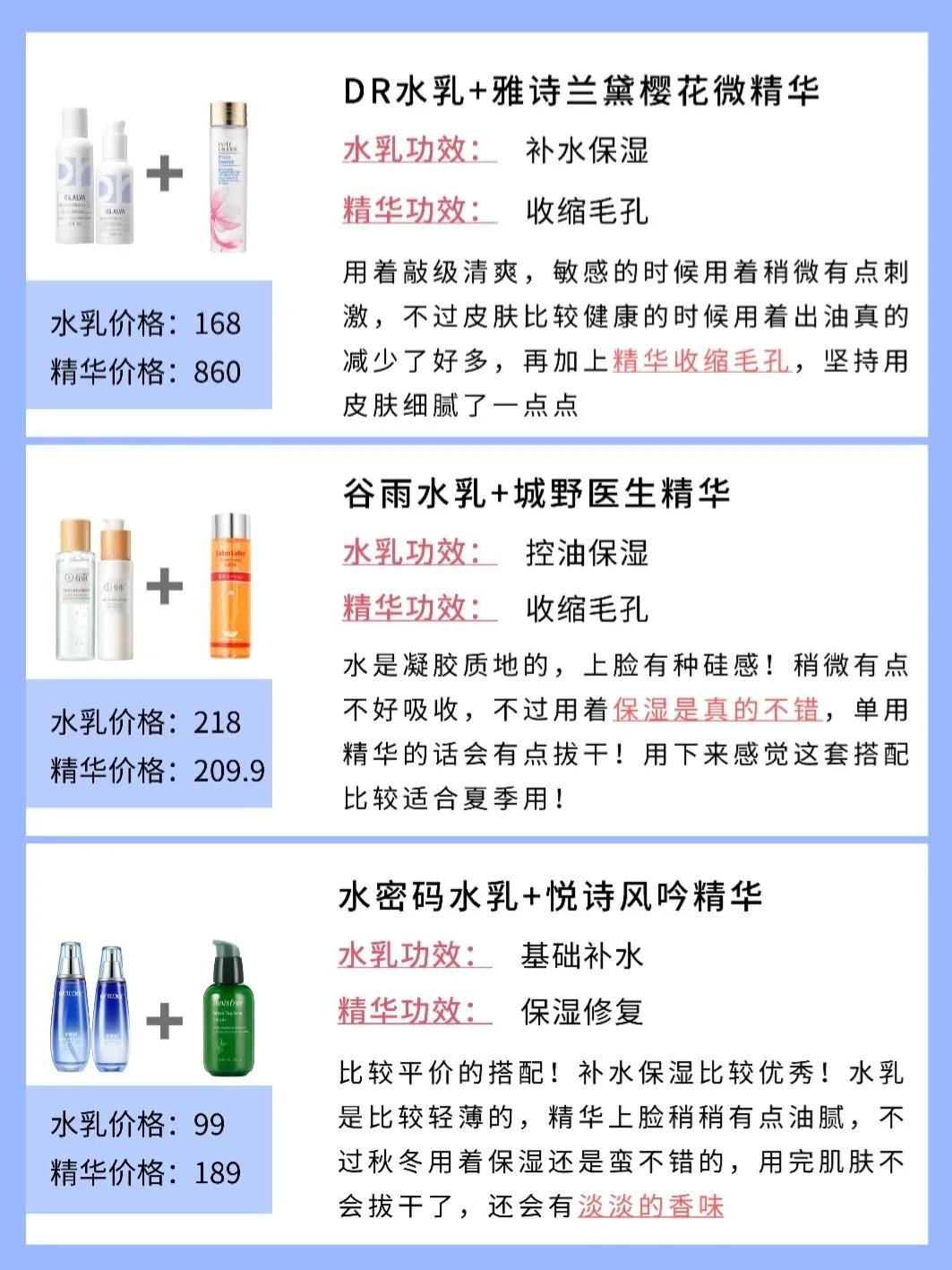 水乳精华使用顺序,水乳精华套装推荐