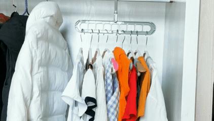 衣架收纳两件套,衣架一杆可以挂几十件