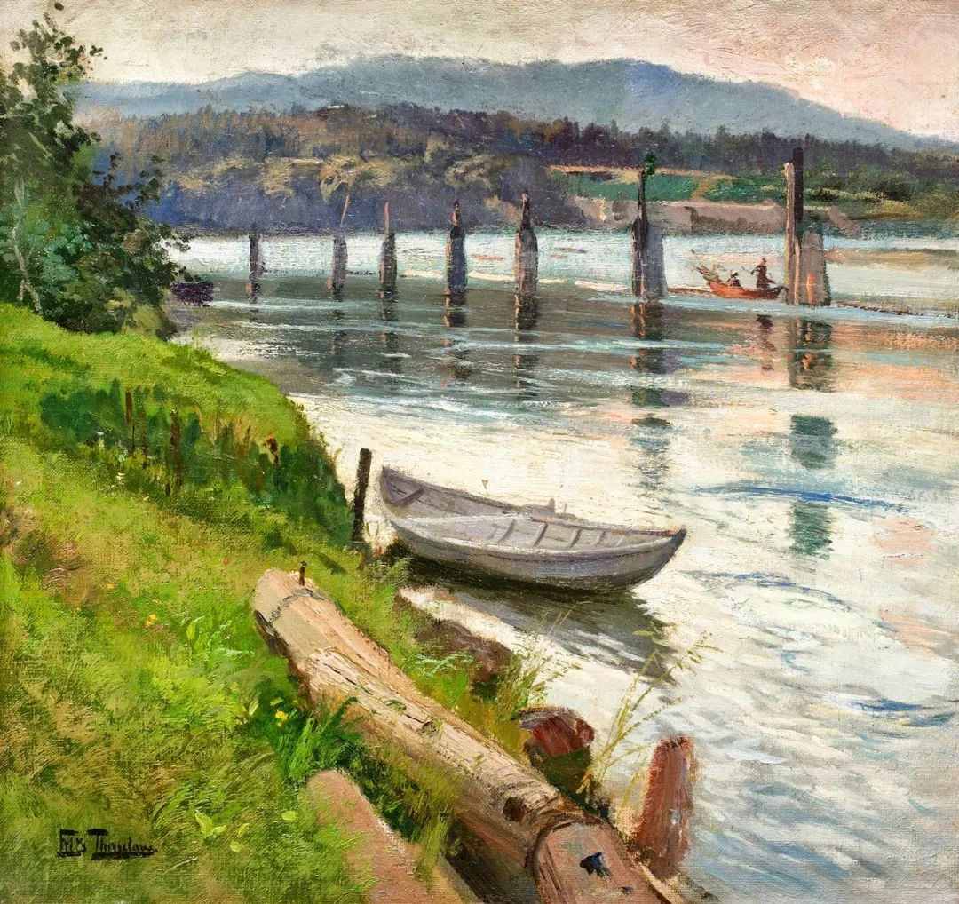 看一百遍都不觉得腻的山水,独特手法和细腻笔触的油画风景