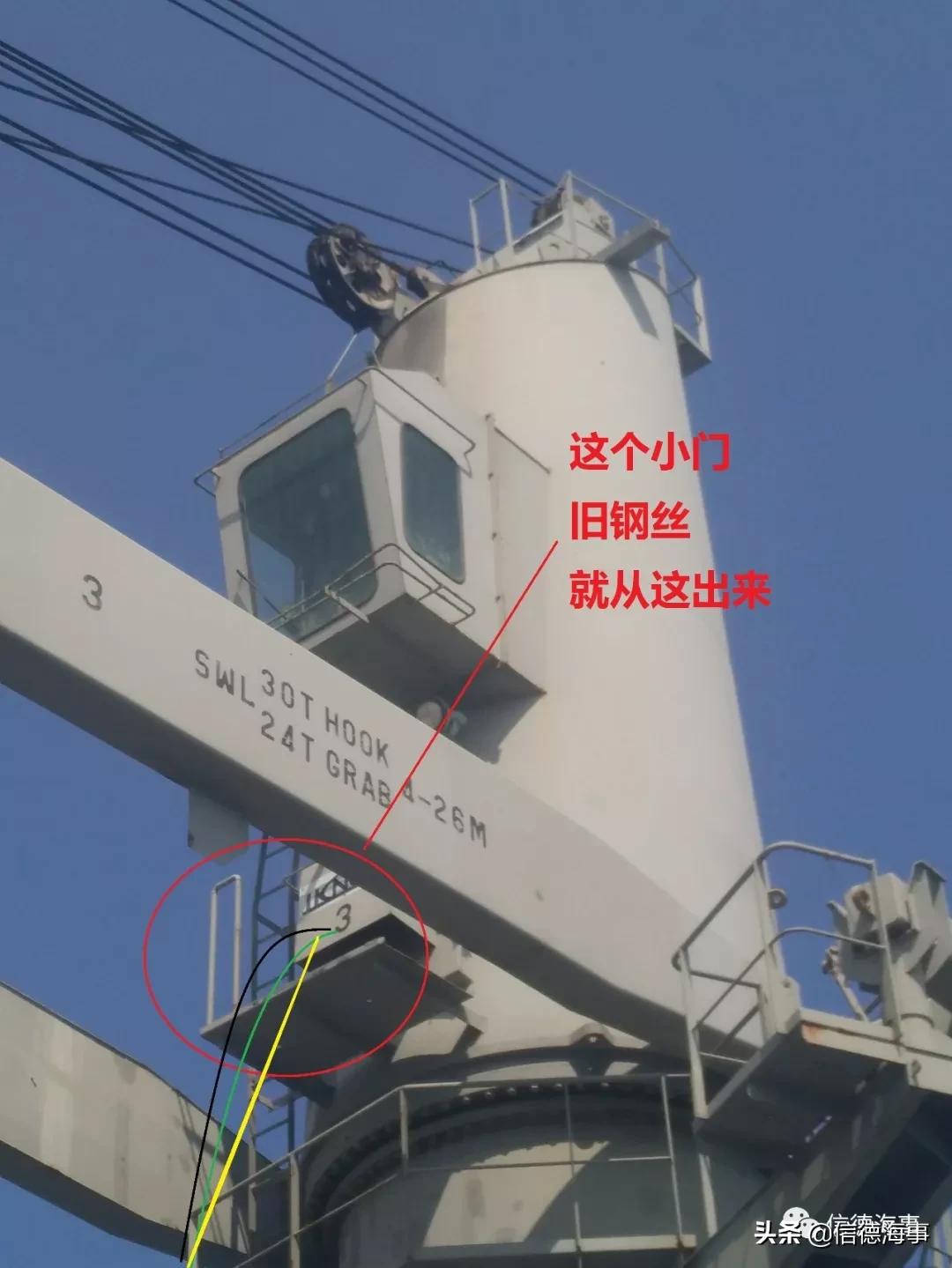 如何给DECKCRANE换钢丝——最后一步，换HOISTING钢丝