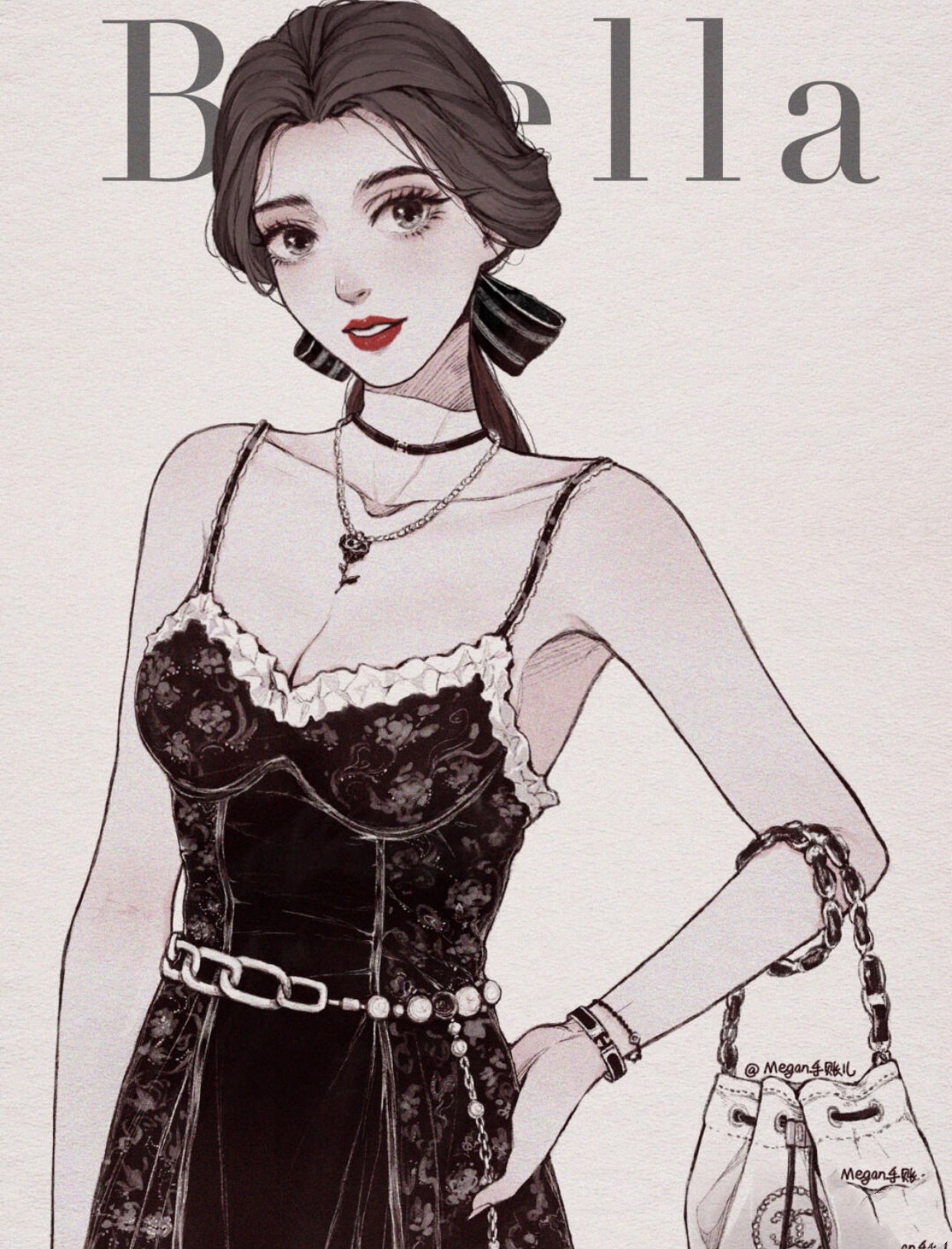 迪士尼长发公主素描画,迪士尼素描画米奇