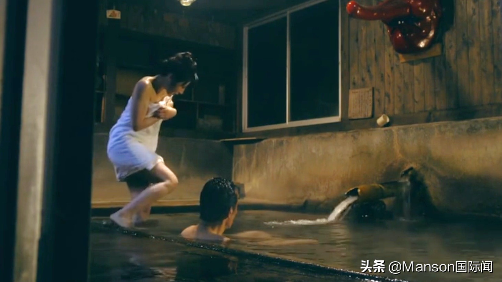 日本山水阁混泡温泉,日本混浴式温泉