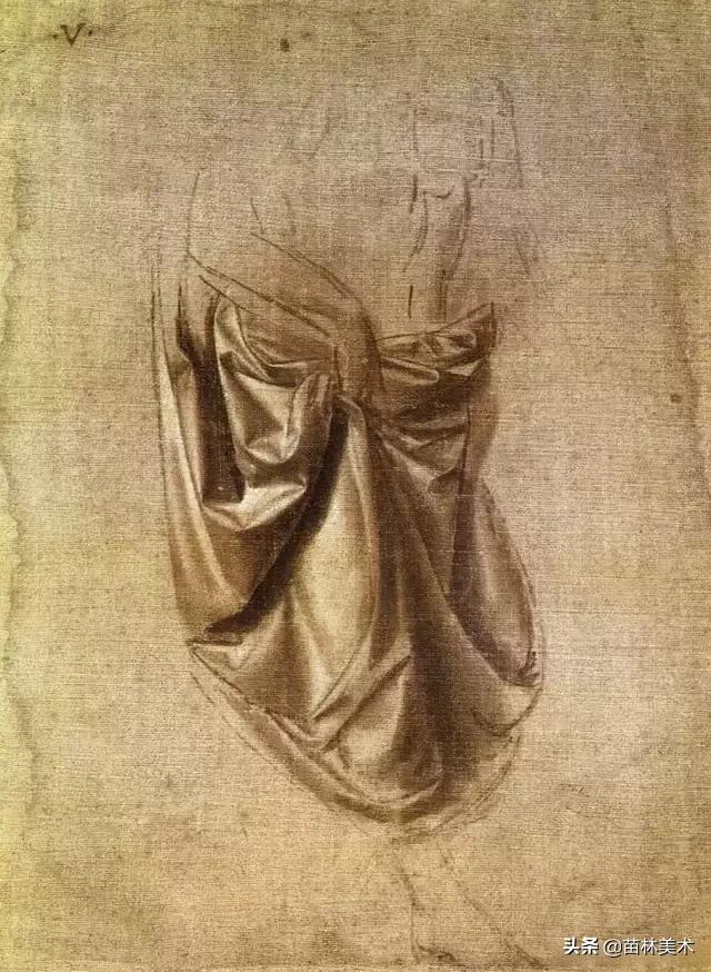 素描简单的衬布褶,素描衬布非常暗