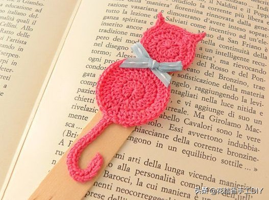 搞怪章鱼手工编织帽子,创意小动物书签编织法