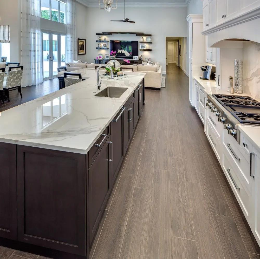 橱柜台面用大理石好还是石英石好,橱柜大理石台面宽度标准