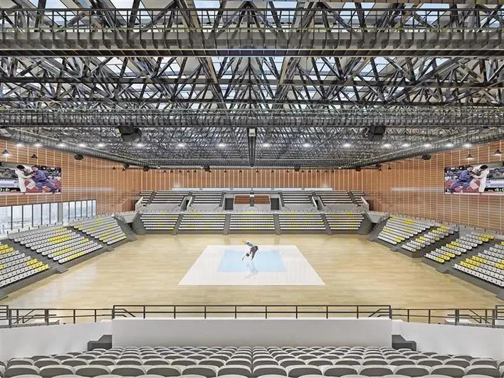 榆林职业技术学院体育馆鸟瞰图,榆林职业技术学院开幕式