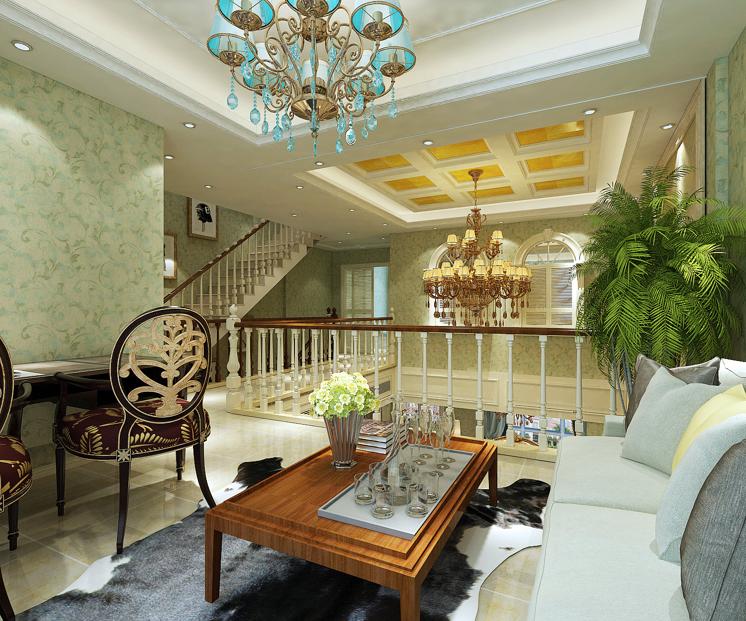 自带家庭影院的欧式别墅，400㎡尽显奢华大气，开启你的浪漫生活