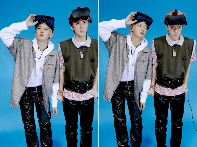 EXO-SC回归预告再公开，SM的皮裤真多！两长腿帅哥被拍成短腿