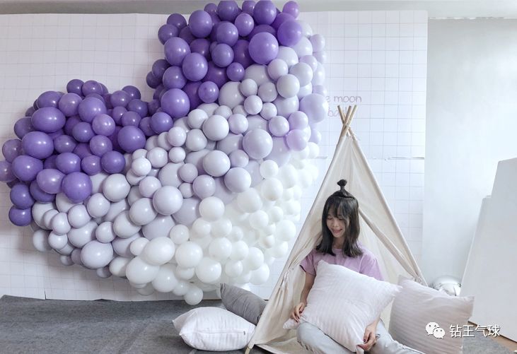 马卡龙气球造型表白,心形马卡龙气球