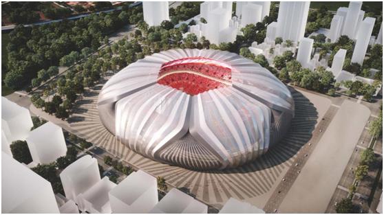 广州恒大荷花球场,吃喝玩乐一条龙风景