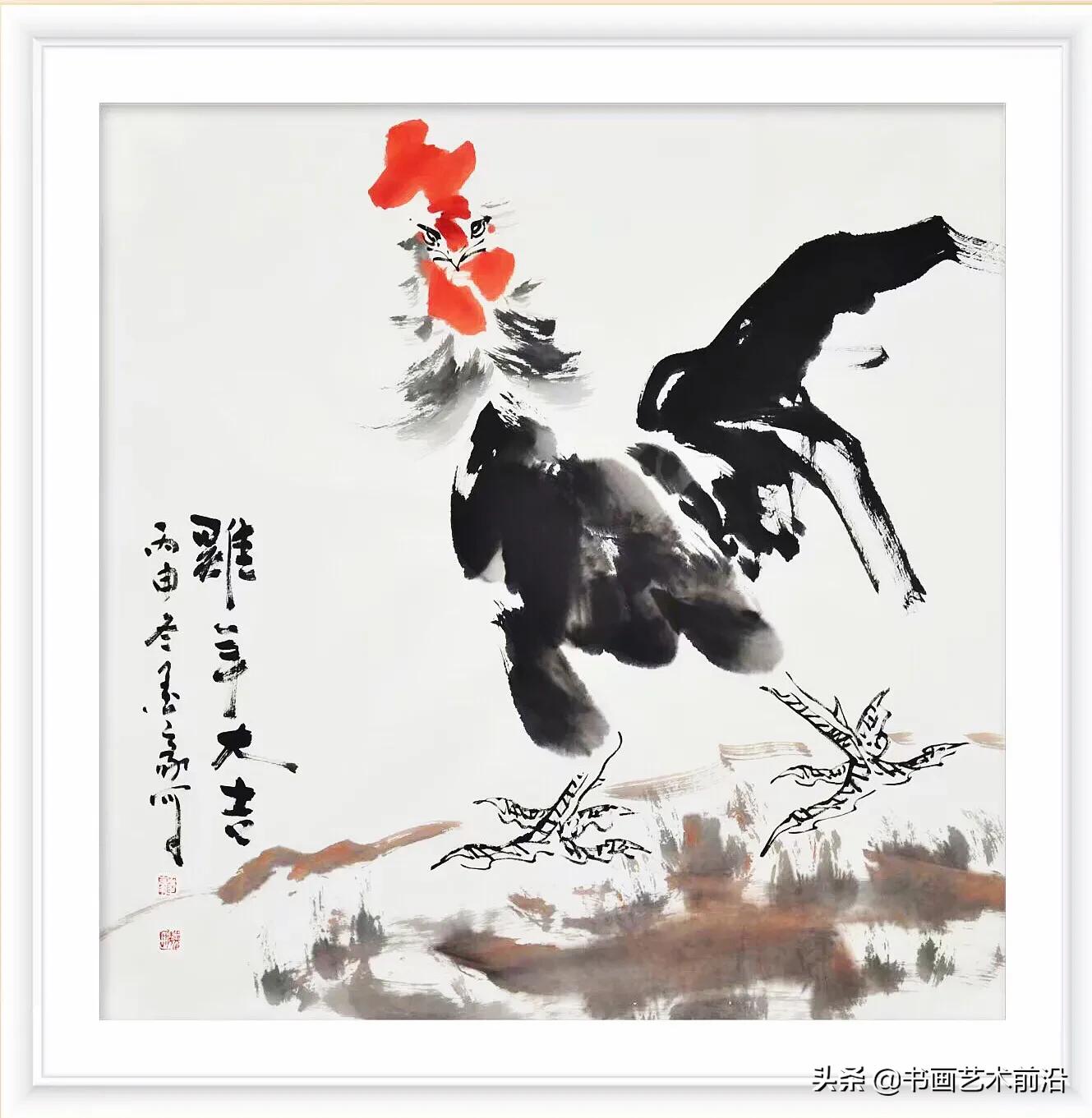 墨豪画鸡写意图,墨豪画鸡的价格