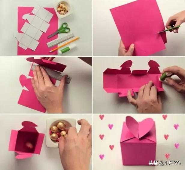 爱心创意手工,幼儿园手工爱心贺卡简单又漂亮